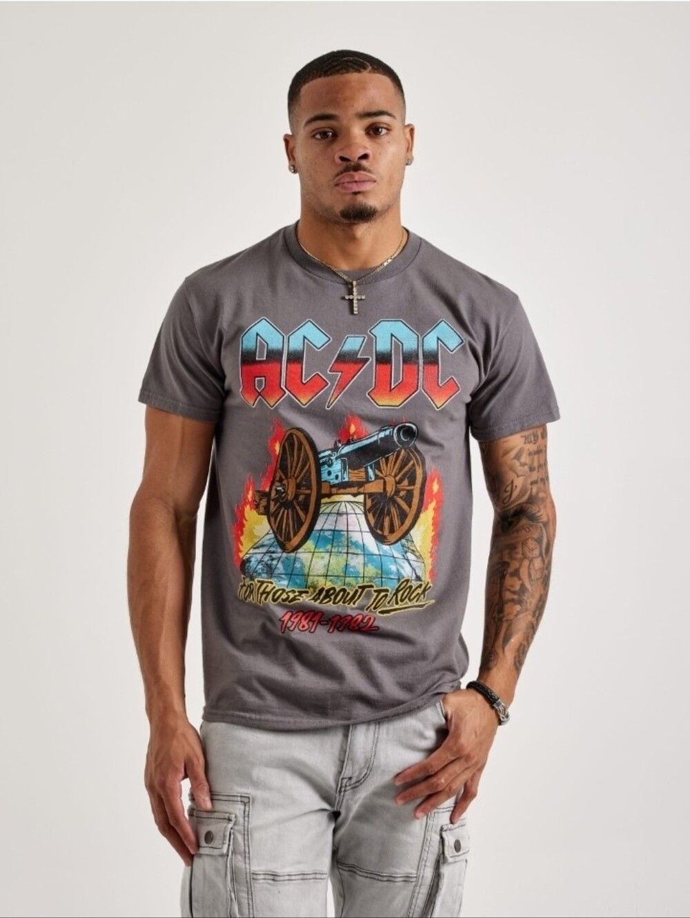 Mens Central Mills AC/DC World Tour Tee New With Tags Size Medium